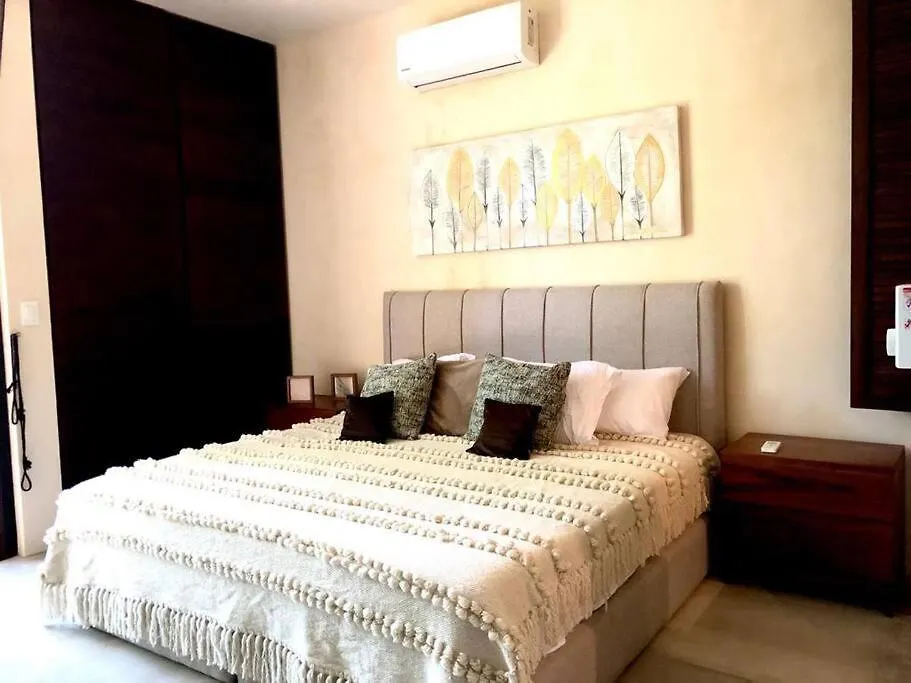 Luxury 2 Bdr 2 Bth 2 Bikes Jacuzzi Fiboptic Wifi. Apartment Tulum Mexico