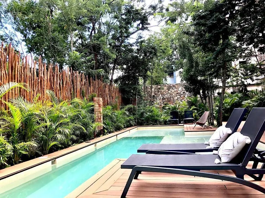 Luxury 2 Bdr 2 Bth 2 Bikes Jacuzzi Fiboptic Wifi. Apartment Tulum Mexico